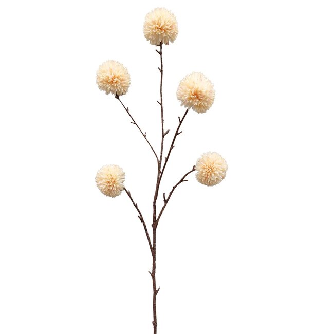 ISAA Kunsttak Pompom 100 cm - creme