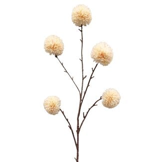ISAA Kunsttak Pompom 100 cm - creme