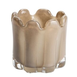 ISAA Waxinelichthouder Gramma 11x11 cm - taupe