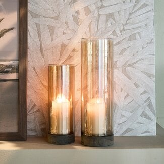 Riviera Maison Windlicht Selaire hout M