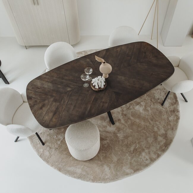 Tower Living Eettafel Silvi 220x110 – olijfbruin