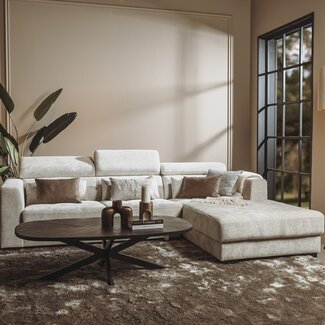 Tower Living Bank Brighton - 3 zits + Chaise Longue Rechts - Ivory 15