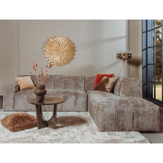 Tower Living Austin 2.5 zits + Ottoman Rechts - Haga 39 cappuccino