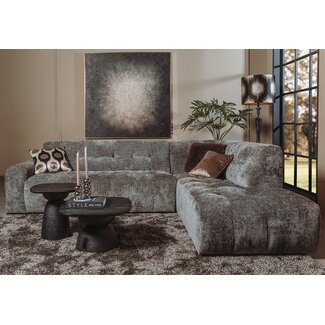 Tower Living Memphis 3 zits + Ottoman Rechts - Haga 16 charcoal