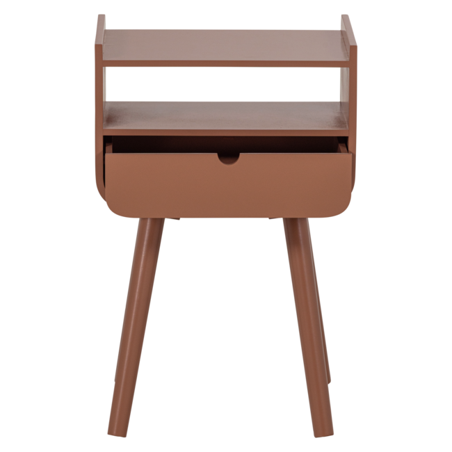 Woood Nils Nachtkastje/Bijzettafel Hout Oudroze [fsc]