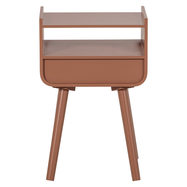 Woood Nils Nachtkastje/Bijzettafel Hout Oudroze [fsc]