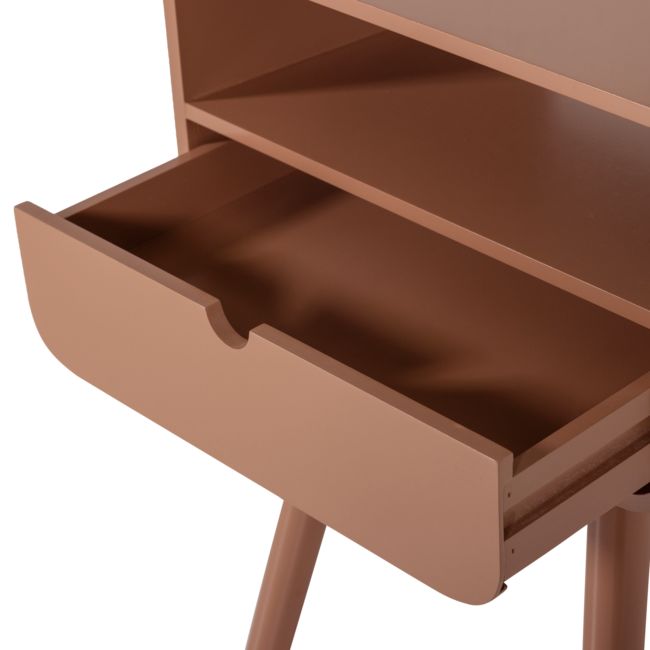 Woood Nils Nachtkastje/Bijzettafel Hout Oudroze [fsc]