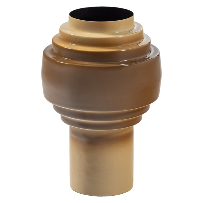 Woood Orba Vaas 36x24 Cm Metaal Hoogglans Zand