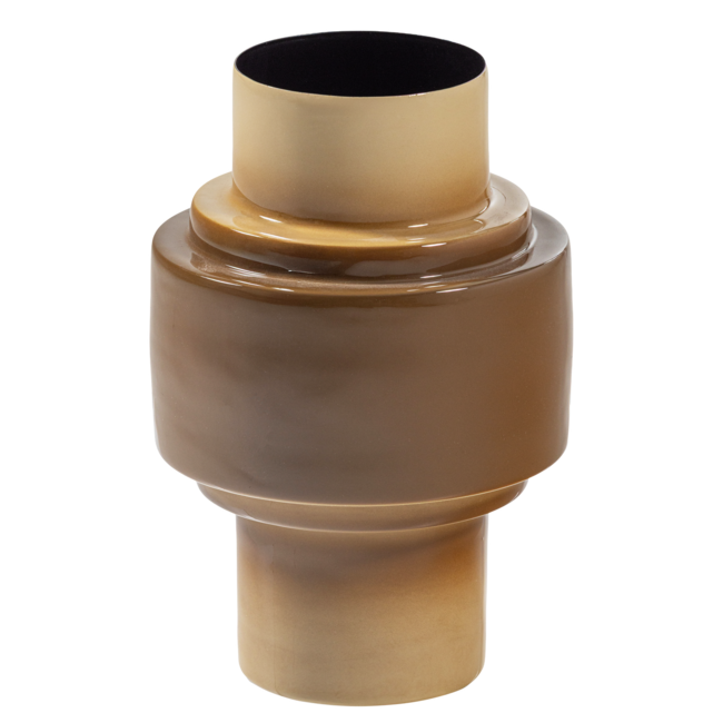 Woood Orba Vaas 32x22 Cm Metaal Hoogglans Zand