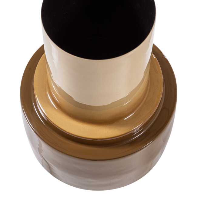 Woood Orba Vaas 34x22 Cm Metaal Hoogglans Zand