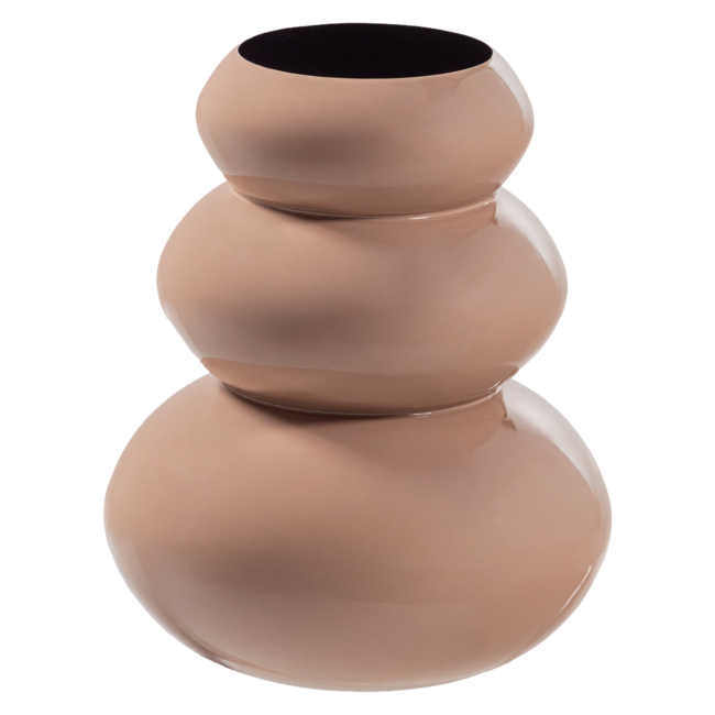 Woood Tera Vaas Metaal Hoogglans Lichtroze