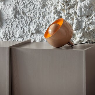 Woood Mero Tafellamp 20xo21 Cm Metaal Hoogglans Lichtroze