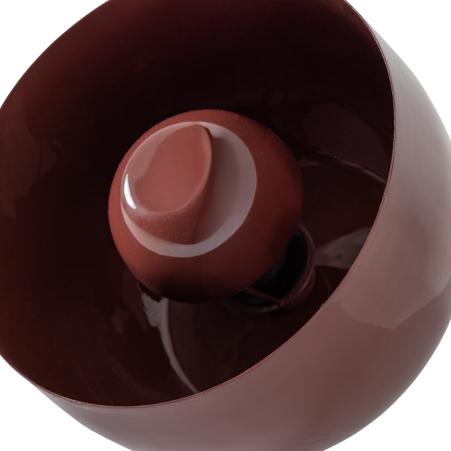 Woood Mero Tafellamp 25xo26 Cm Metaal Hoogglans Rood