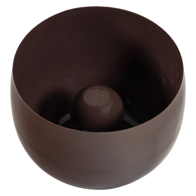 Woood Mero Tafellamp 34xo35 Cm Metaal Hoogglans Bruin