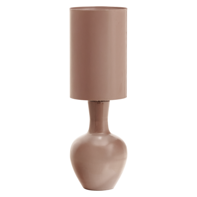 Woood Loa Tafellamp Xl Metaal Hoogglans Lichtroze