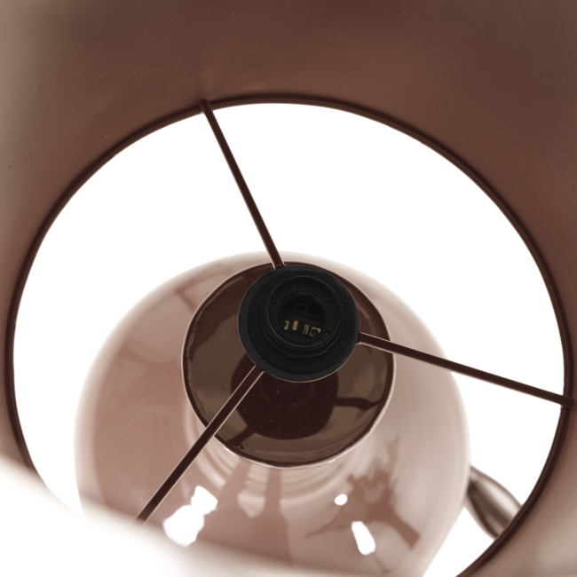 Woood Loa Tafellamp Xl Metaal Hoogglans Lichtroze