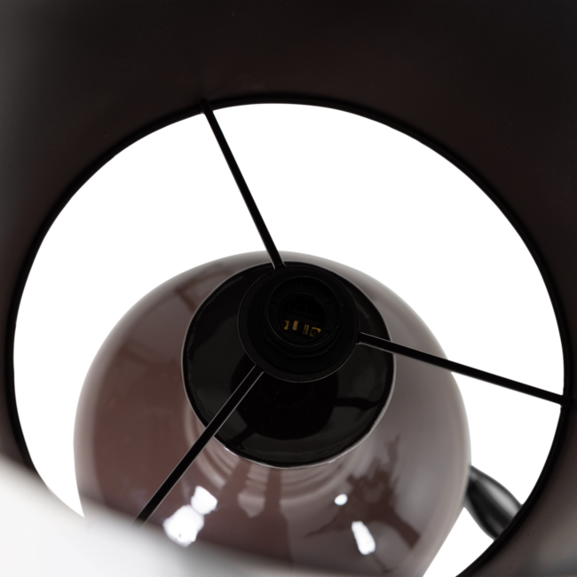 Woood Loa Tafellamp Xl Metaal Hoogglans Bruin