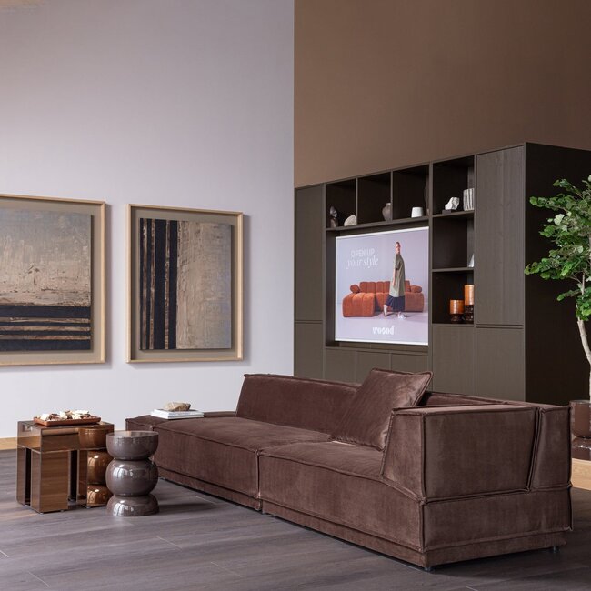 Woood Trayla Dienblad Mangohout Bruin - Set Van 3