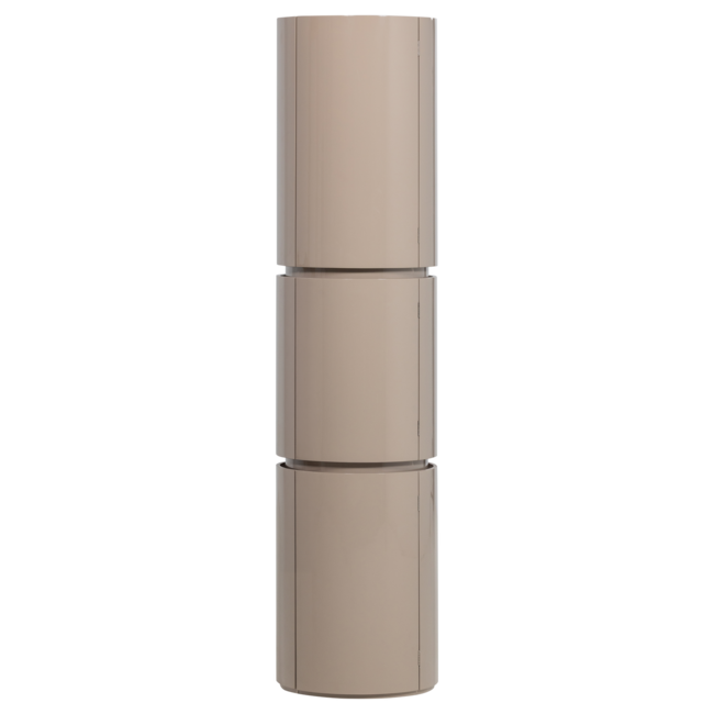 Woood Sera Ronde Kast 188xo45 Cm Hout Hoogglans Zand [fsc]