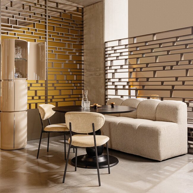 Woood Sera Ronde Kast 188xo45 Cm Hout Hoogglans Zand [fsc]