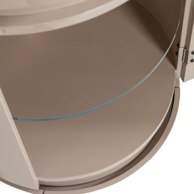 Woood Sera Ronde Kast 188xo45 Cm Hout Hoogglans Zand [fsc]