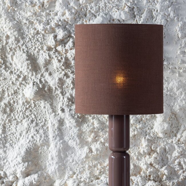 Woood Zivian Vloerlamp Hout Hoogglans Donkerbruin [fsc]