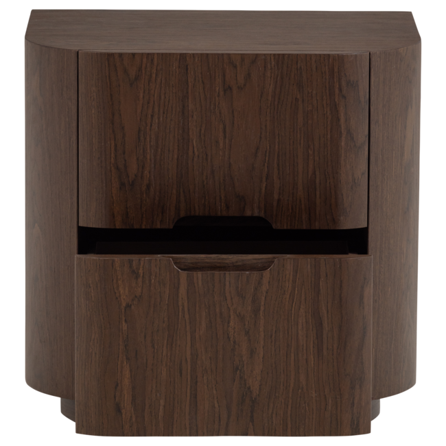 Woood Arvi Ladekast/Nachtkastje 2 Lades Hout Fineer Bruin