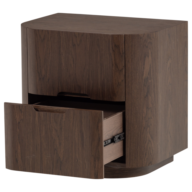 Woood Arvi Ladekast/Nachtkastje 2 Lades Hout Fineer Bruin