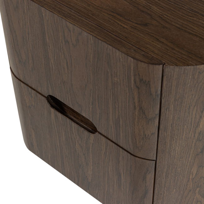 Woood Arvi Ladekast/Nachtkastje 2 Lades Hout Fineer Bruin