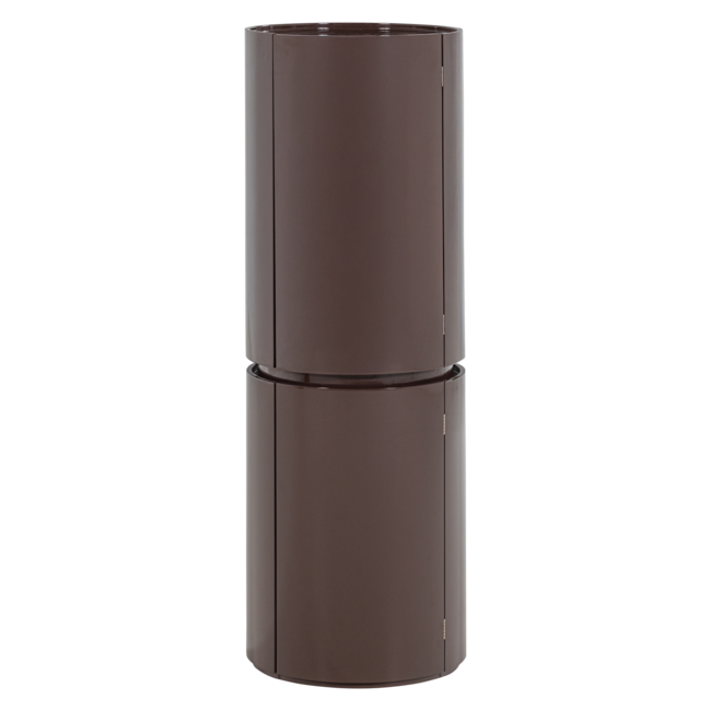 Woood Sera Ronde Kast 135xo45 Cm Hout Hoogglans Donkerbruin [fsc]