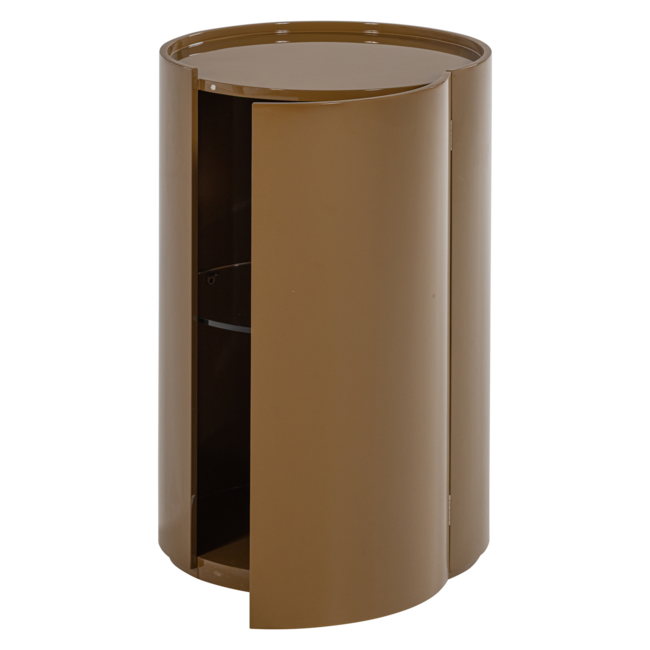 Woood Sera Ronde Kast 72xo45 Cm Hout Hoogglans Honinggeel [fsc]