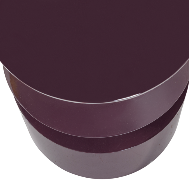 Woood Auren Bijzettafel Hout Hoogglans Paars/Bruin [fsc]