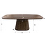WoonStijl Eettafel Central Deens ovaal 215 cm acacia bruin