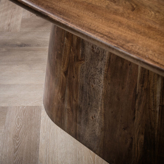 WoonStijl Eettafel Central deens ovaal 180 cm acacia bruin