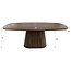 WoonStijl Eettafel Central deens ovaal 180 cm acacia bruin