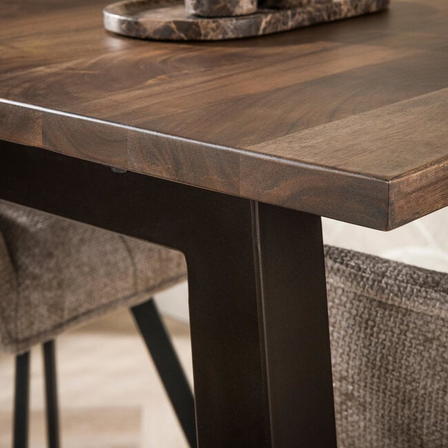 WoonStijl Bartafel Edge Pure 147 cm acacia bruin