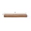 WoonStijl Wandplank Carve 100 cm acacia bruin