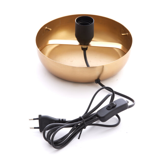 Light en Living Tafellamp Cetara Kralen Bruin Ø32x33 cm