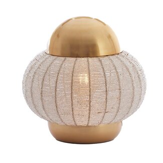 Light en Living Tafellamp Cetara Kralen Zilver Ø32x33 cm