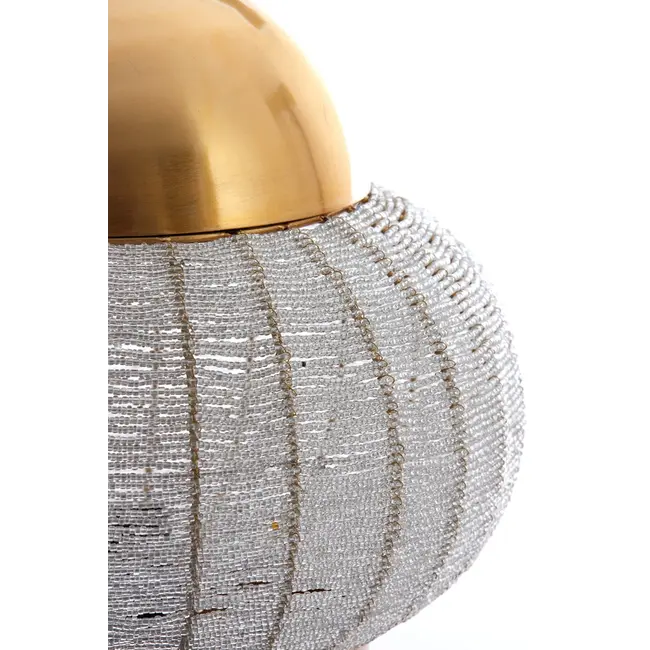 Light en Living Tafellamp Cetara Kralen Zilver Ø25x26 cm