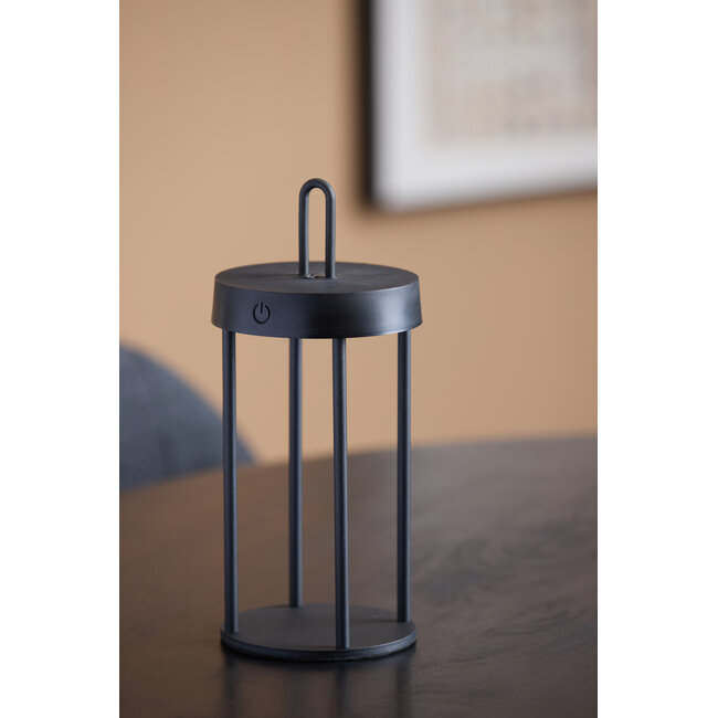 Light en Living Tafellamp LED Ø13x28 cm ISALO zwart