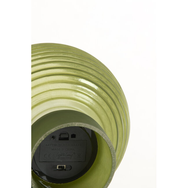 Light en Living Tafellamp LED Ø18x23 cm ALENNA glas groen
