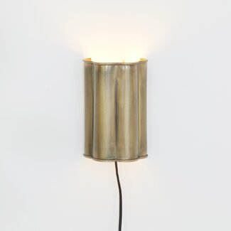 Light en Living Wandlamp 13,5x9,5x20,5 cm FRINGE antiek brons