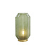 Light en Living Tafellamp LED Ø15x27 cm YVIAS glas melk groen+goud