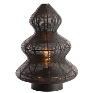 Light en Living Tafellamp Ø21x27 cm CHRISTMAS TREE mat zwart