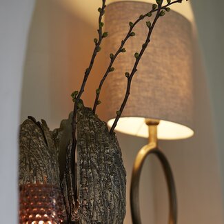 Light en Living Kap ovaal recht smal 45­-21-­32 cm LIVIGNO naturel