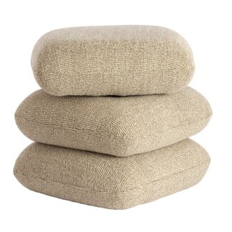 Light en Living Poef 44,5x44,5x44,5 cm LAURIE zand - crème