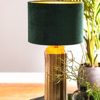 Light en Living Kap cilinder VELOURS dutch green - Diverse maten