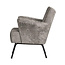 Woood Muse fauteuil grof geweven stof taupe - Showroommodel