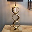 Light en Living Lampvoet 23x13x65 cm MAAN licht goud